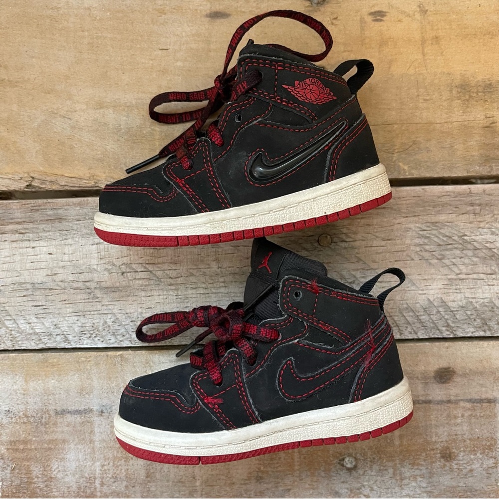 Nike Air Jordan 1 Mid Come Fly with Me Shoes Sneakers Size 5C - Picture 5 of 11